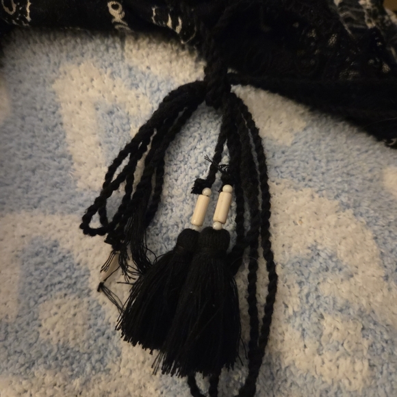 Lucky Brand Black Blouse Large - Picture 8 of 8